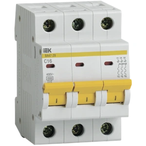 Авт. выкл. ВА 47-29 3Р 16А 4,5кА х-ка С ИЕК
