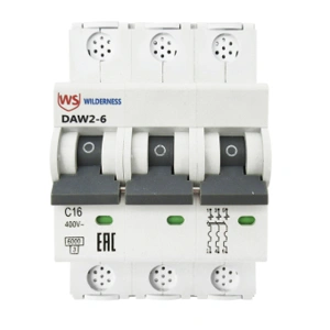 Авт. выкл. DAW2-6 3P 16A х-ка C 6kA (R) Wilderness
