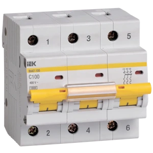 Авт. выкл. ВА 47-100 3р 100А 10кА х-ка С ИЭК