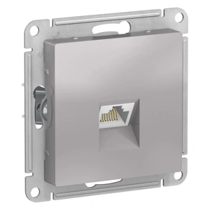ATN000383 ATLASDESIGN РОЗЕТКА компьютерная RJ45, механизм, АЛЮМИНИЙ (5