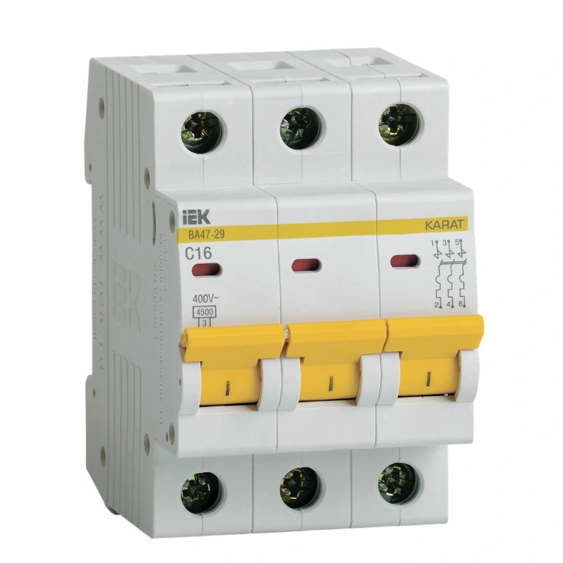 Авт. выкл. ВА 47-29 3р 16А 4,5кА х-ка С CHINT
