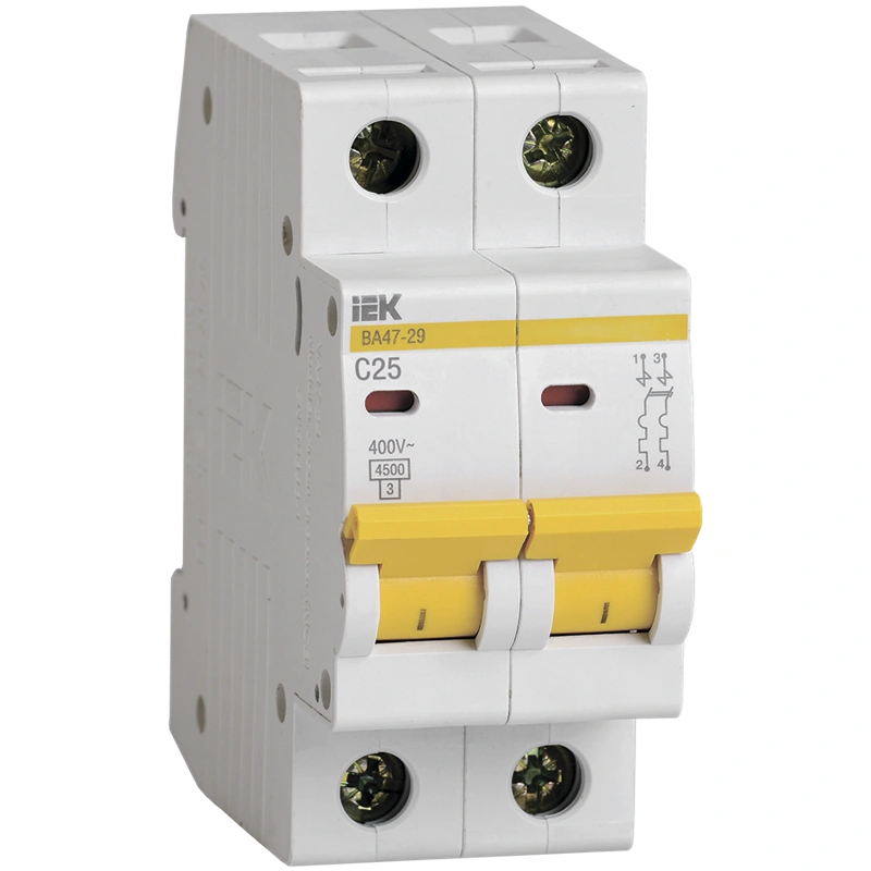 Авт. выкл. ВА 47-29 2P 25А 4,5кА х-ка С IEK