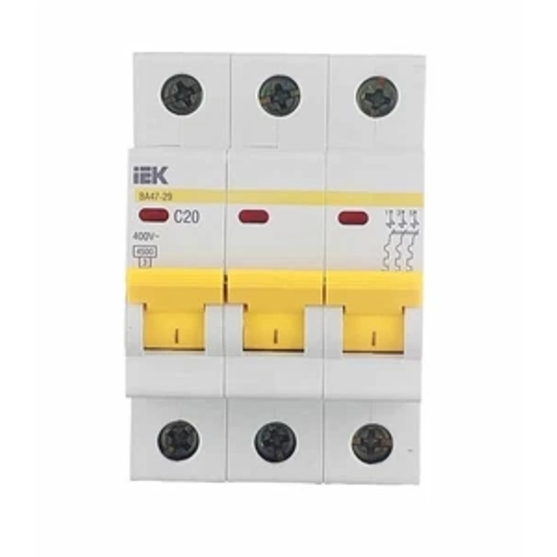 Авт. выкл. ВА 47-29 3р 20А 4,5кА х-ка С ЕКФ