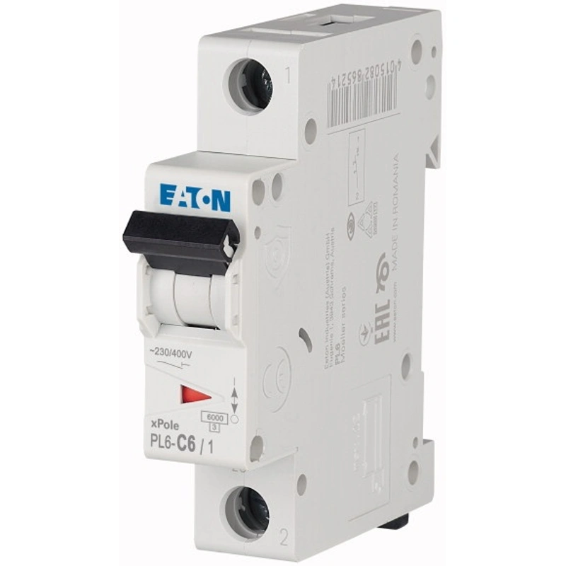 Автомат.выкл EATON.РL6 1P 6A. C 4.5kA 1M
