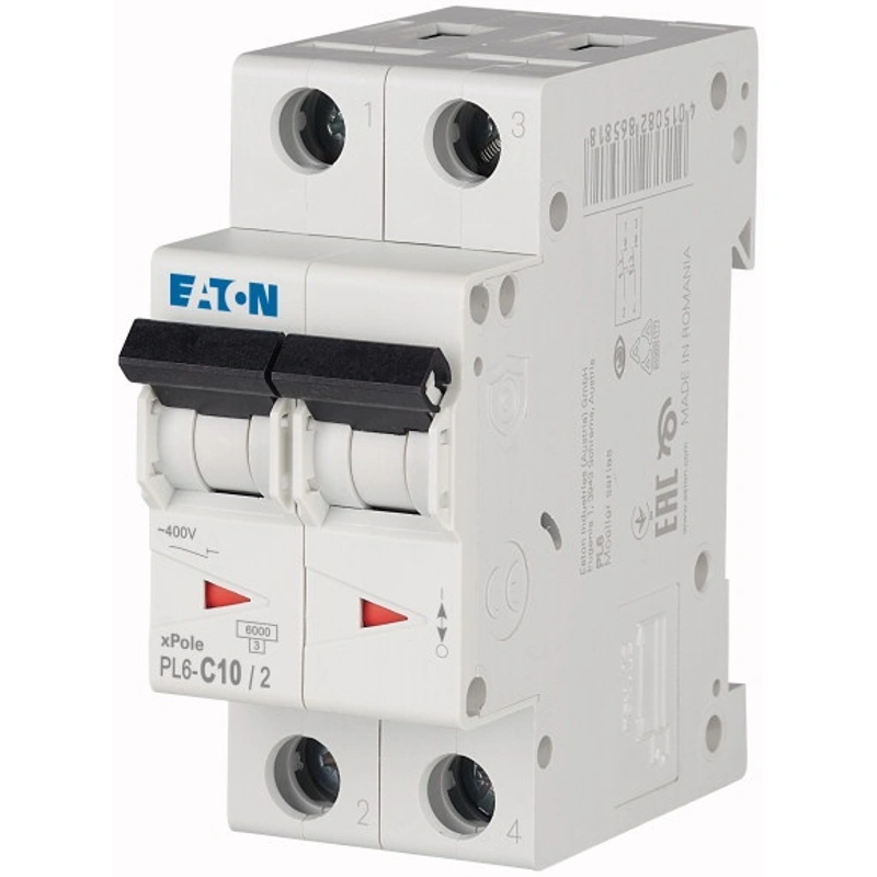 Автомат.выкл EATON.РL6 2P 10A. C 4.5kA 2M