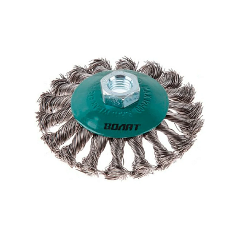 Щетка дисковая косич.100мм/М14 Волат