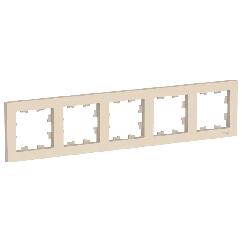 ATN000205 ATLASDESIGN 5-постовая РАМКА, универсальная, БЕЖЕВЫЙ (532544