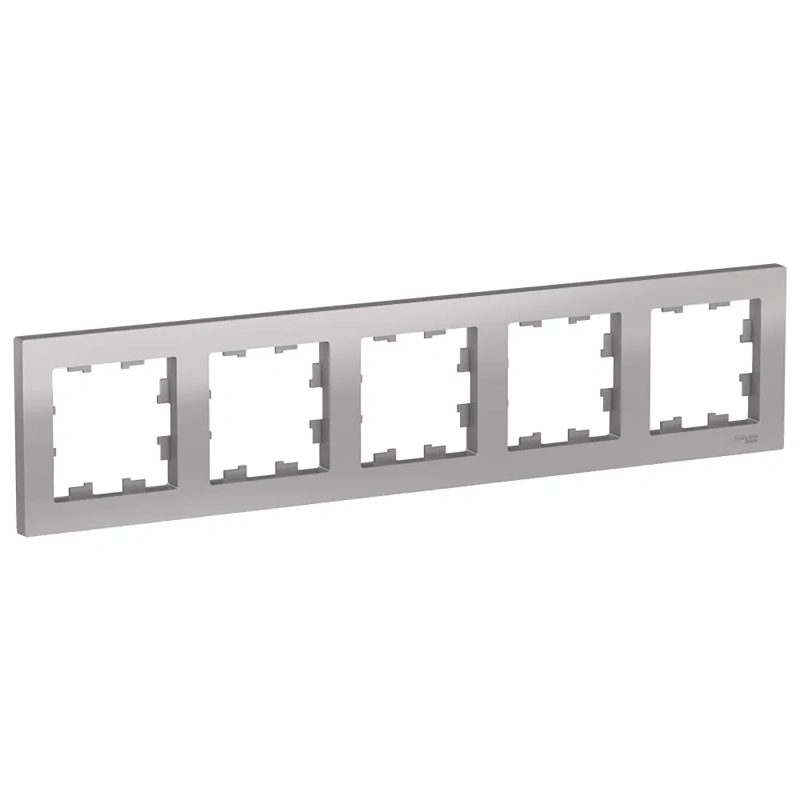 ATN000305 ATLASDESIGN 5-постовая РАМКА, универсальная, АЛЮМИНИЙ (52757