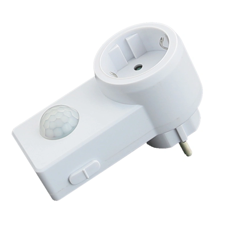 Датчик движения розеточный ДДР-01 1200Вт, 10-420с, 2-9м, 3+лк, 120гр,