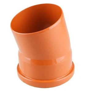 Колено для наружной канализации 110х15 РосТурПласт