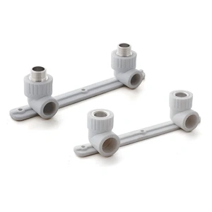 Колено ПП комб. под смеситель ВР 20х1/2 серый РосТурПласт