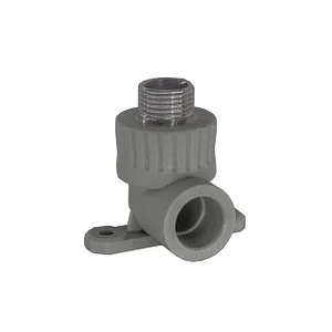 Колено ПП комб. НР. 20х1/2", серый РосТурПласт