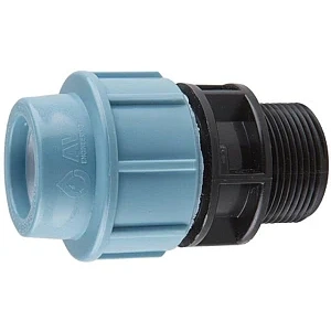 Ниппель для ПЭ-труб нар. 25х1/2