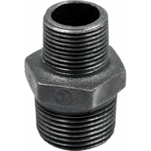 Ниппель ред. 1 1/4" х 1" нар.-нар. чугун черн., AV Engineering