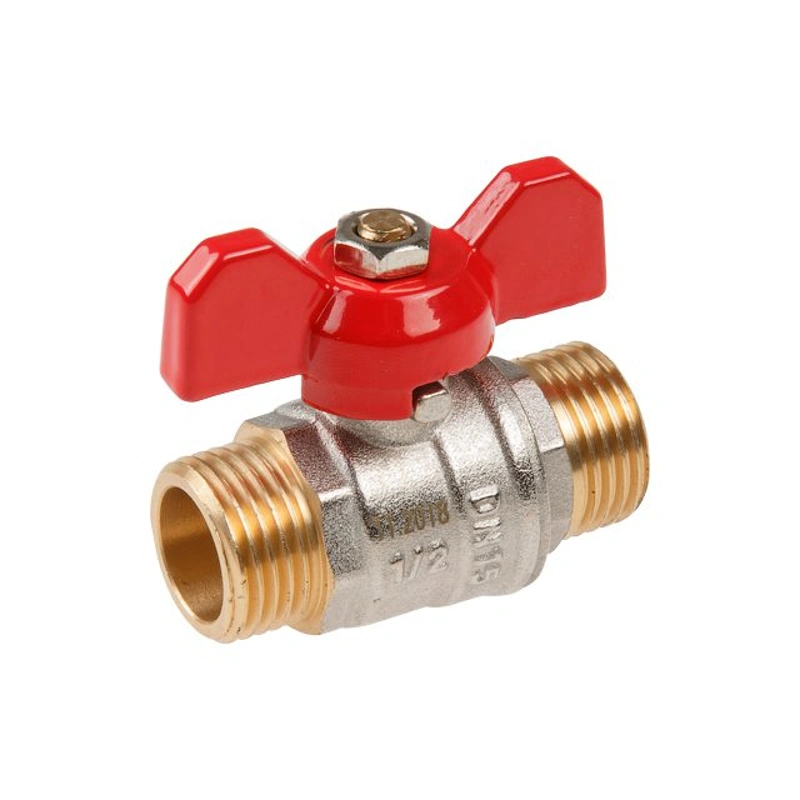 Кран шаровый 1/2 нар-нар бабочка PN30 AV