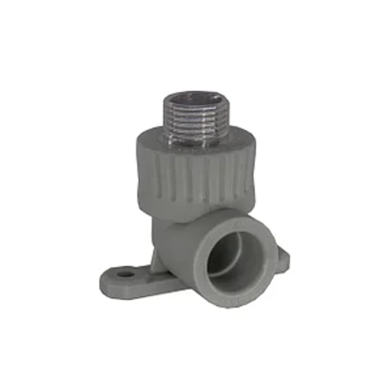 Колено ПП комб. НР. 20х1/2", серый РосТурПласт